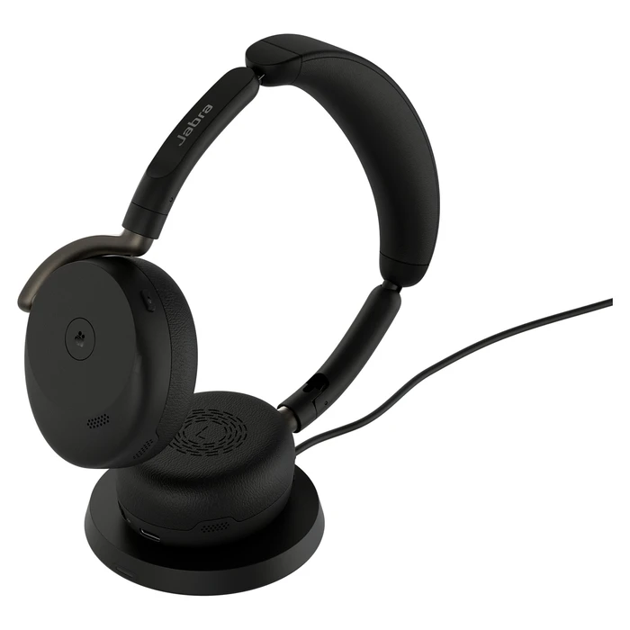 Jabra Evolve3 65 Flex Link 390a Wireless On‑Ear Multimedia Headset with Microphone (MS variant)