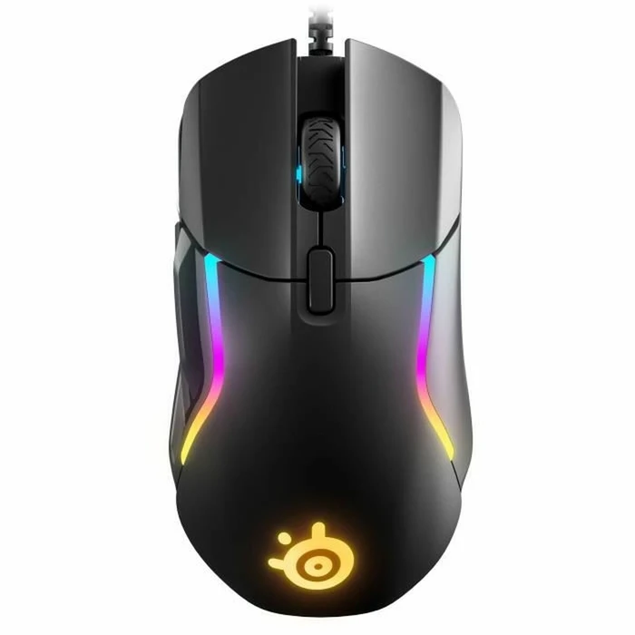 Ποντίκι Ενσύρματο SteelSeries Rival 5 Μαύρο Gaming Φώτα LED Ενσύρματο Μαύρο/Γκρι