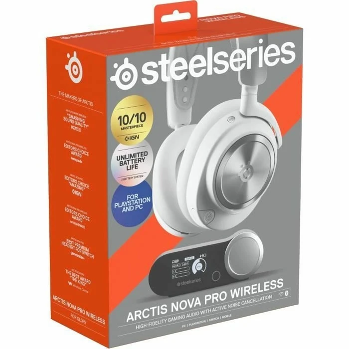 Ακουστικά Gaming Steelseries Arctis Nova Pro Λευκό