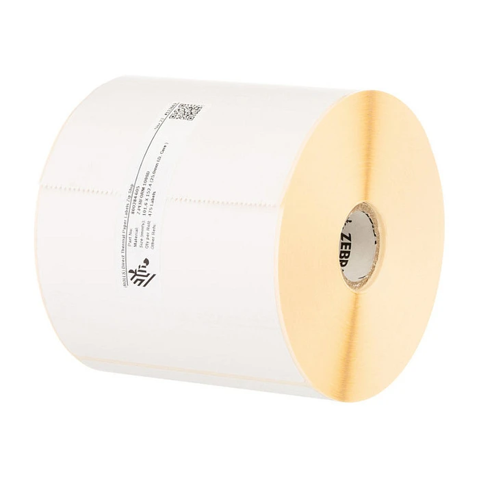 Zebra Adhesive Label Rolls 102 x 76 mm, Z-Perform, 12 Rolls, White (Direct Thermal / Thermal Transfer)