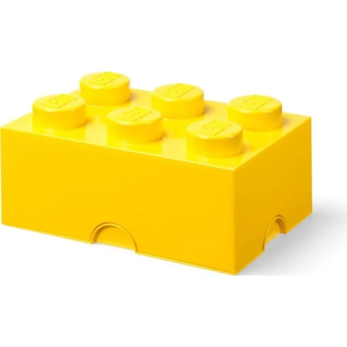 LEGO Κουτί Αποθήκευσης Brick 6 - Κίτρινο