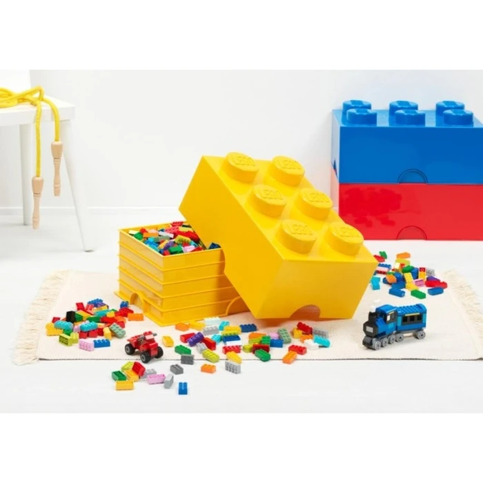 LEGO Κουτί Αποθήκευσης Brick 6 - Κίτρινο