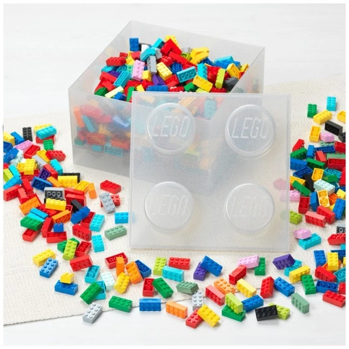 Lego Brick 4 κουτί αποθήκευσης 40090803 - διαφανές
