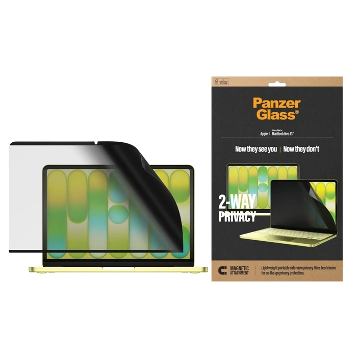 PanzerGlass Apple MacBook Neo 13" Magnetic 2-way Privacy PET