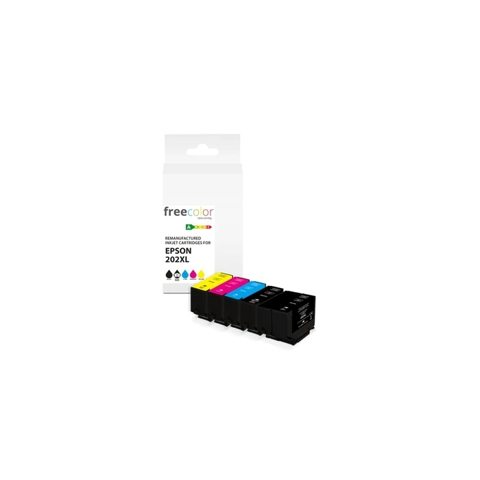 Freecolor Πακέτο Επαναγεμισμένων Μελανιών Epson 202XL Multipack (BK/C/M/Y/Black photo)
