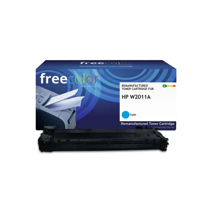 Freecolor Toner HP W2011A Cyan with chip, compatible, approx. 13,000 pages