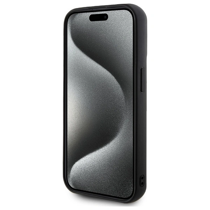 Karl Lagerfeld KLHCP15X3DRKSDLK Apple iPhone 15 Pro Max hardcase 3D Rubber Signature black