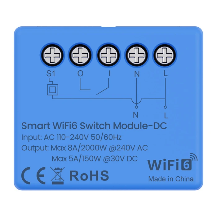 Avatto Smart Switch Wi‑Fi 8A WSM20-DC