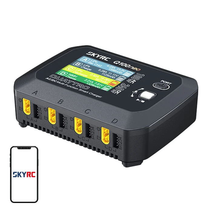 SkyRC Q100neo Quad AC/DC Balance Charger 4× Outputs