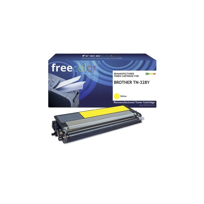 Freecolor Toner Brother TN-328Y κίτρινο 6000 σελίδες ανακατασκευασμένο