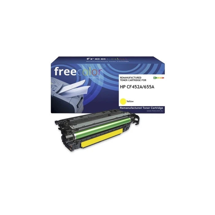 Freecolor Τόνερ HP 655A (CF452A) Κίτρινο 10500 Σελίδες Επανακατασκευασμένο