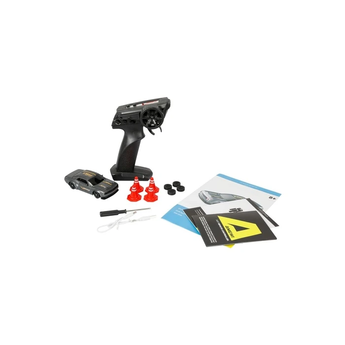 Amewi Drift Sport Muscle Car με Gyro 4WD 1:43 RTR γκρι 6+