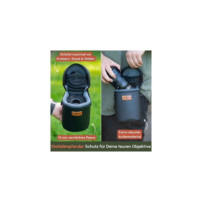 C-ROPE Premium Θήκη Φακού - Variation XL 26,5x12cm Μαύρο (CRP-PLB-XL-BLK)