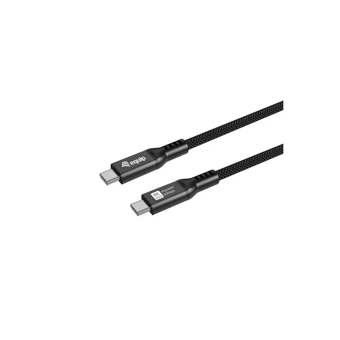 Equip Καλώδιο USB-C 4.0 σε USB-C 80Gbps PD240W 2.00m Μαύρο