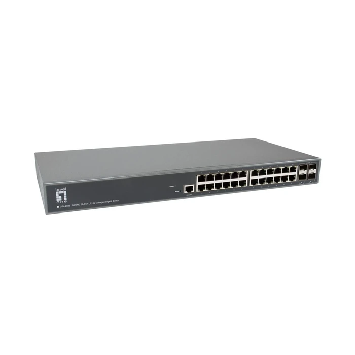 LevelOne TURING GTL-2885 28-Port Managed L3 Switch (24xGE/4x10G SFP+) - 19" Rack