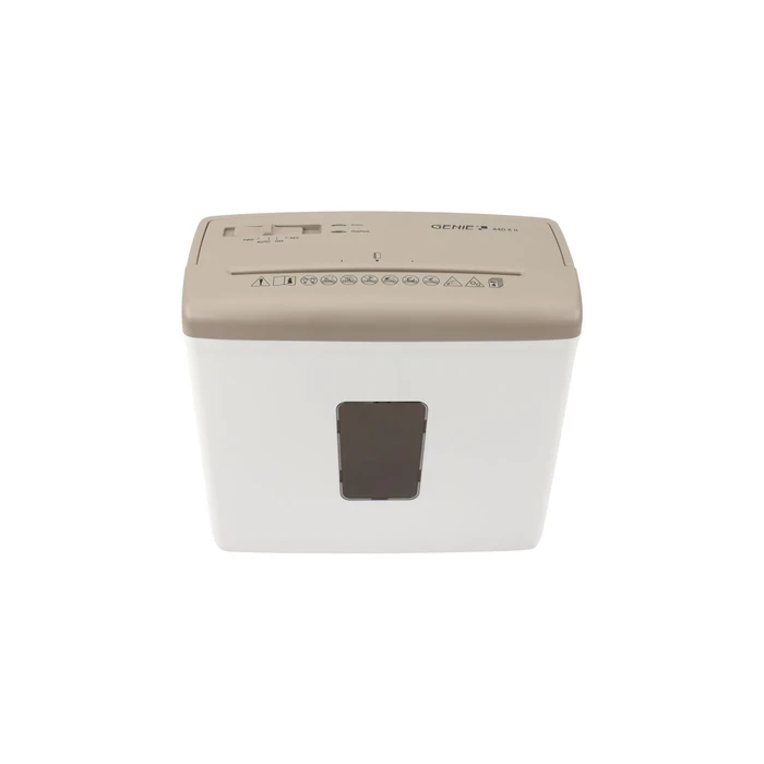 GENIE 440 X II Paper Shredder - Cross Cut, White/Brown