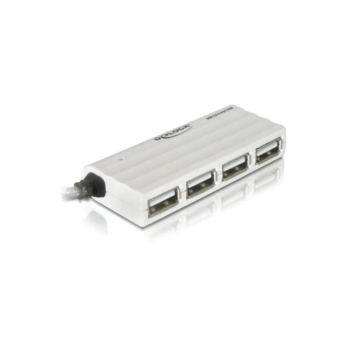 USB Hub Delock Slim USB Silver 4 Θυρών