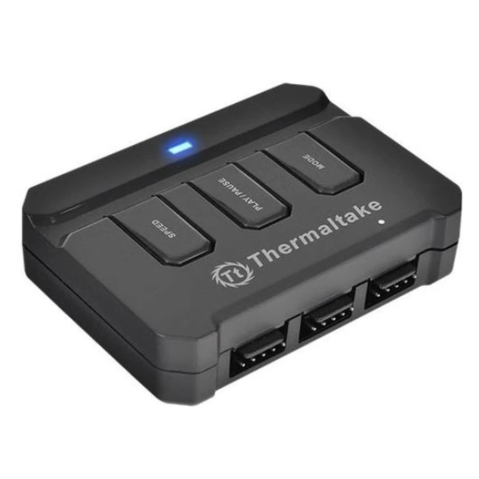 Case Fan Thermaltake Riing 12 Led Rgb 256 Color 3 Pack (3x120mm, Lnc, 1500 Rpm) Retail/Box