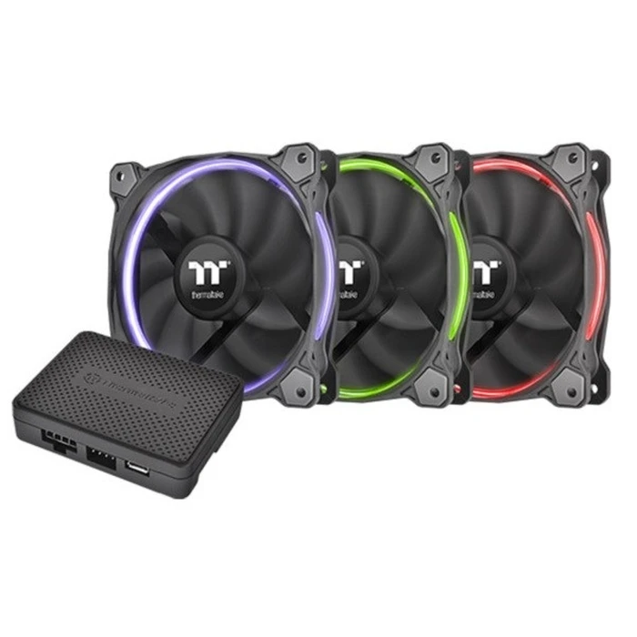 Case Fan Thermaltake Riing 14 Rgb Tt Premium Edition 3 Pack (3x140mm, Lnc 1400 Rpm) Retail/Box