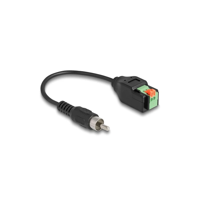 Delock καλώδιο προσαρμογέας Cinch (RCA) σε 2‑pin τερματικό (terminal block) με πλήκτρο, 15 cm (MPN 66254)