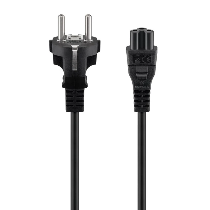 Καλώδιο Τροφοδοσίας Goobay 57846, 0.75mm², 1m, μαύρο