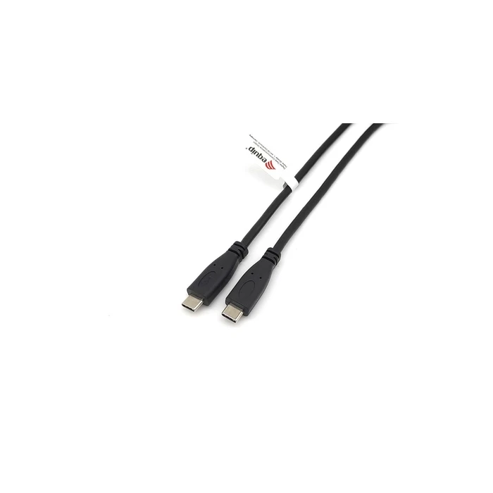 Equip USB‑C to USB‑C Cable (USB 2.0), 3A, PD 60W, St/St, 0.30 m, Black (SKU 578529, MPN 128832)