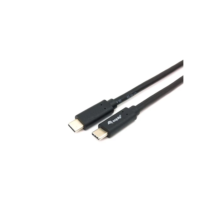 Equip Καλώδιο USB-C 3.2 -> C Gen1 PD60W St/St 0.50m Μαύρο