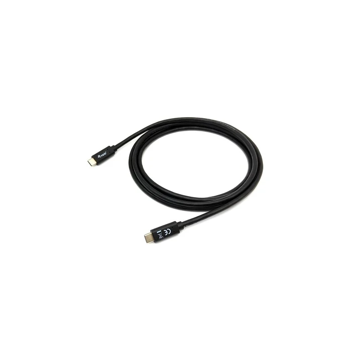 Equip Καλώδιο USB-C 3.2 -> C Gen1 PD60W St/St 0.50m Μαύρο