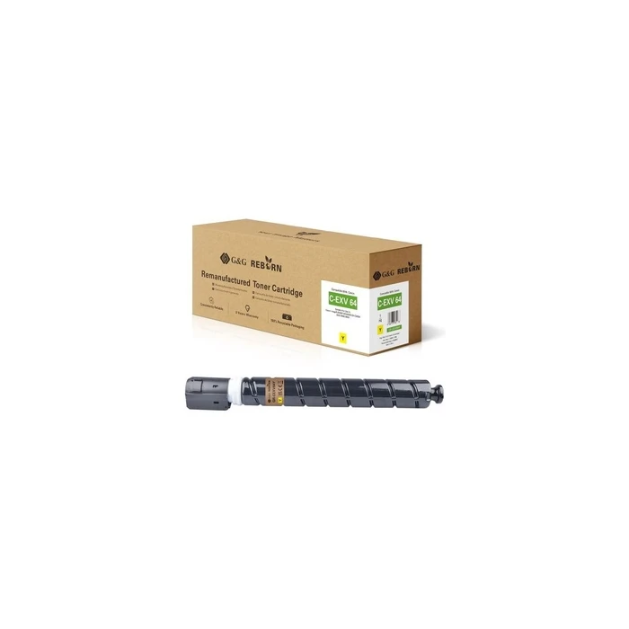 G&G Reborn-Toner compatible with Canon C-EXV 64 (5756C002) Yellow