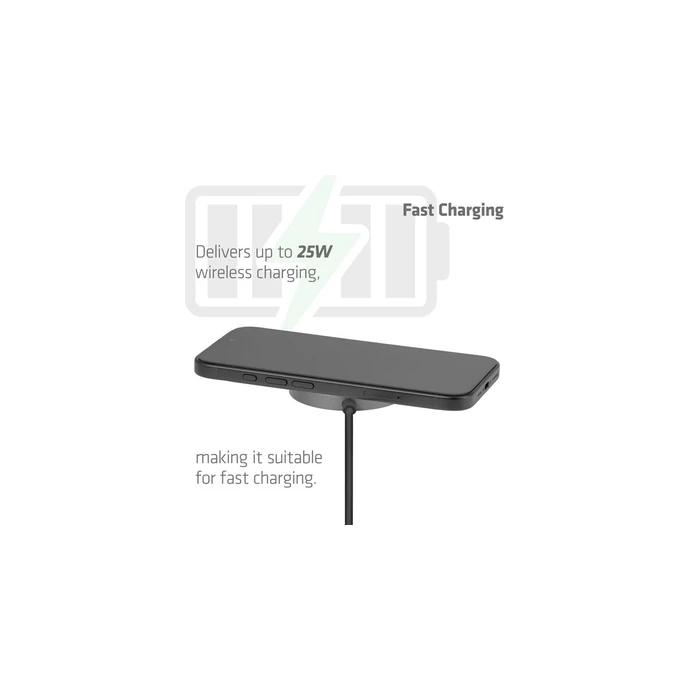Club3D Qi2 25W Wireless Charger (CAC-3027) – Black