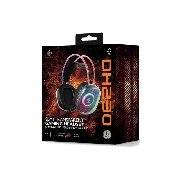 Deltaco DH230 Over Ear Gaming Headset με σύνδεση 3.5mm
