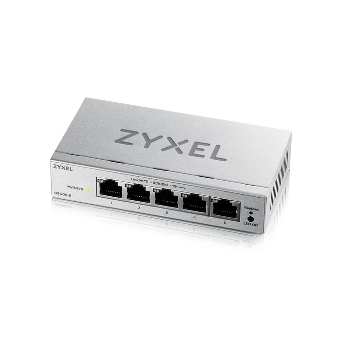Zyxel GS1200-5v3 5-Port Gigabit Web Managed Switch (GS1200-5V3-EU0101F) - SKU: 579329 - EAN: 4718937649853