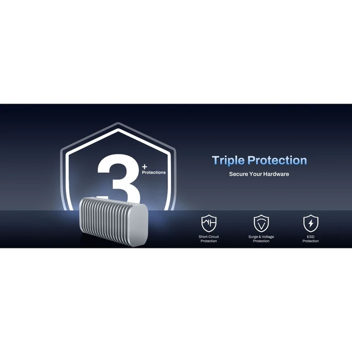 TerraMaster D1 SSD Pro 1-θήκης M.2 NVMe εξωτερική θήκη SSD Thunderbolt 5 (80Gbps)