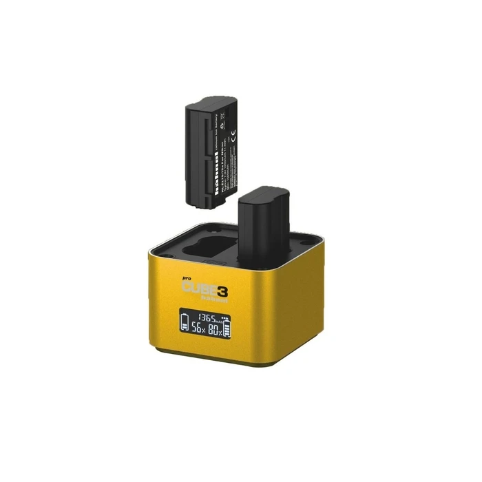 H?hnel ProCube 3 Twin Charger Nikon with LCD display, USB-C PD 30W