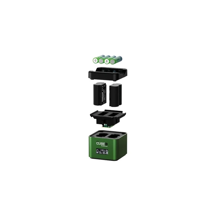 Hähnel ProCube3 Διπλός Φορτιστής Μπαταριών για Fujifilm με Οθόνη LCD