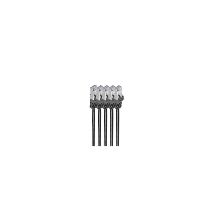 Shiverpeaks Basic-S S/FTP Cat7 RJ45 Patch Cable, 2 m, Black (SET5)