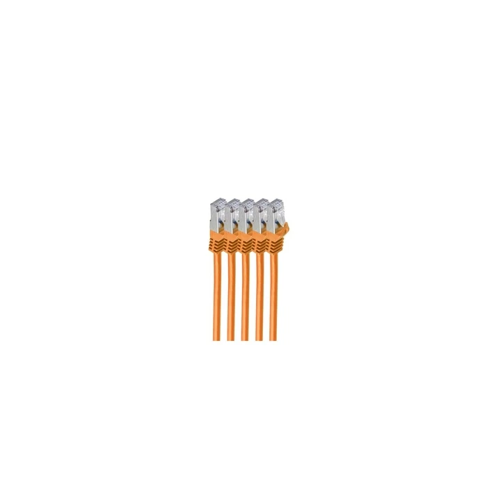 Shiverpeaks RJ45 Patch Cable S/FTP Cat7, 5 m, orange (MPN: BS75515-O-SET5, EAN: 4017538081605)