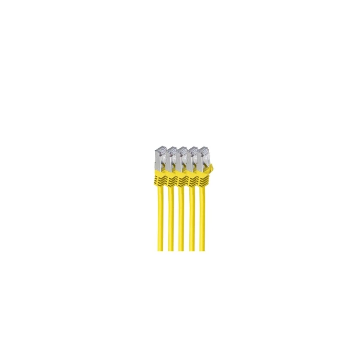 Shiverpeaks RJ45 Patch Cable S/FTP Cat7 VE5 5m Yellow (BS75515-Y-SET5)