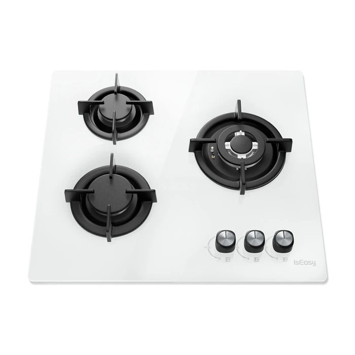 IsEasy Natural Gas Hob Built-in 60x52 cm White MGBG-603 (Autonomous)