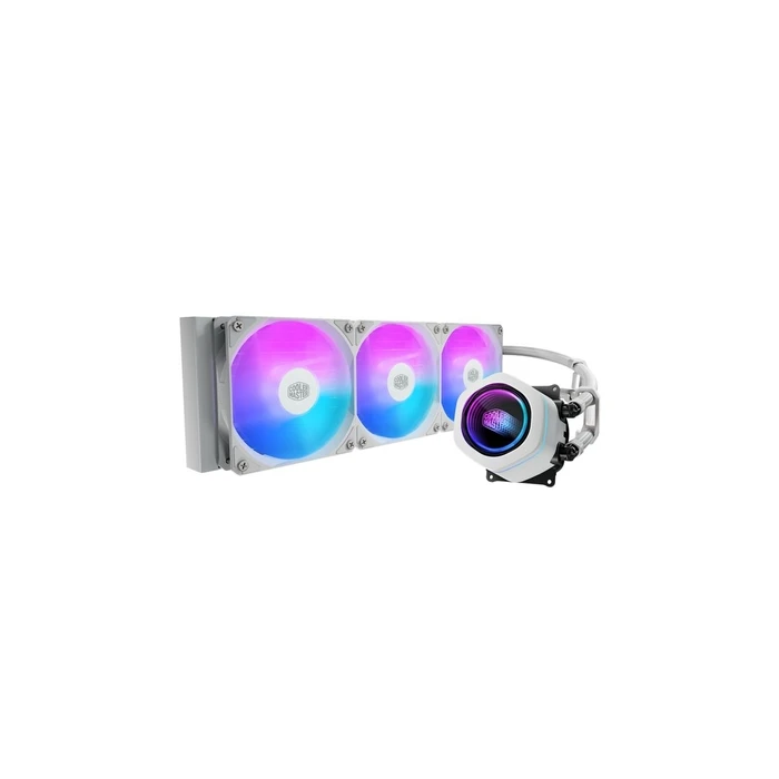 CoolerMaster MasterLiquid Core Nex 360 Υδρόψυξη AIO CPU με 3 Ανεμιστήρες 120mm και ARGB Φωτισμό Λευκή