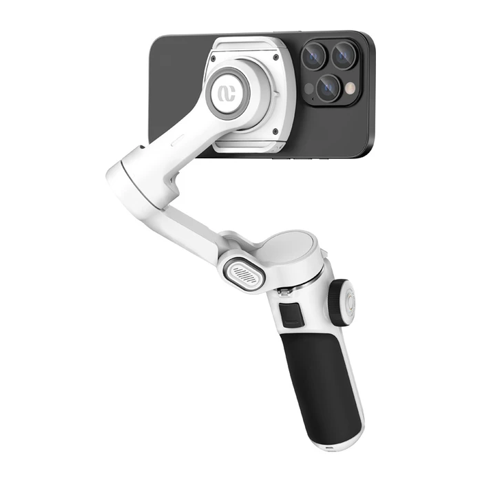 Gimbal Κινητού με Σταθεροποιητή 3 Αξόνων και 6 ώρες λειτουργίας Λευκό
