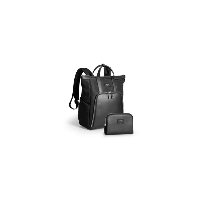 Port (Port Designs) Muse 16" ECO Laptop Rucksack with Pouch, Black