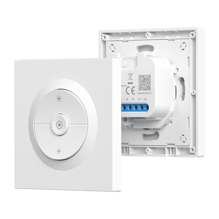 Sonoff Orb-ZBDIM Χωνευτός Διακόπτης Dimmer με Πλαίσιο LED Μπουτόν 400W σε Λευκό Χρώμα