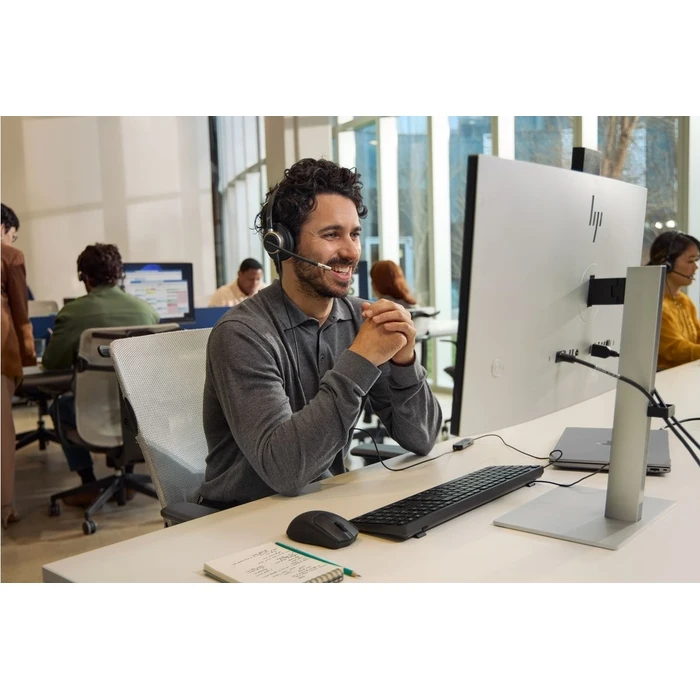 Poly Mission 615 Monaural USB Wired Headset (USB-C with tethered USB-A adapter) - Bulk (SKU C01C3A6#AC3)