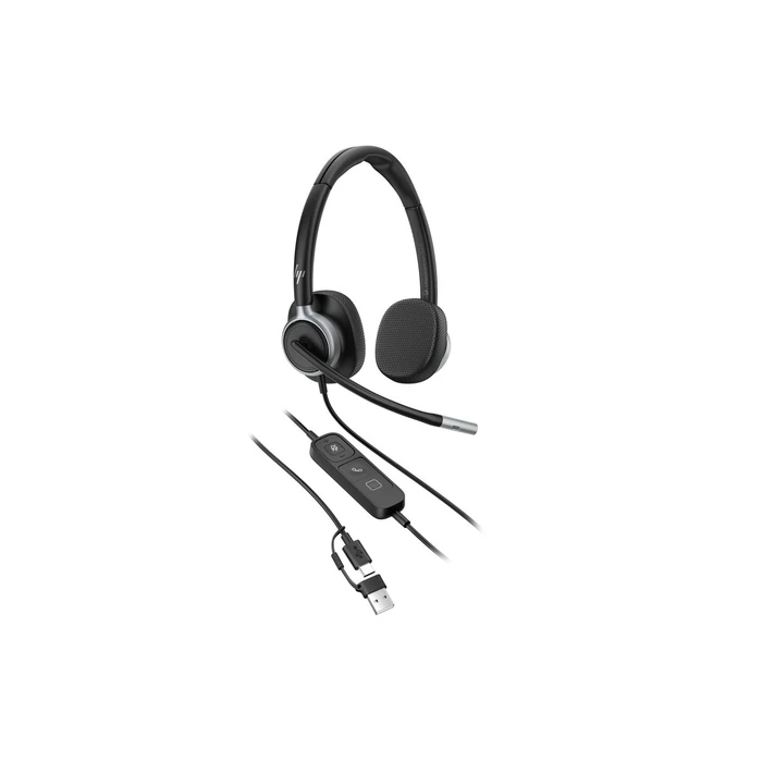 Poly Mission 625 Στερεοφωνικό USB ακουστικό με μικρόφωνο (USB‑C/USB‑A) — bulk συσκευασία