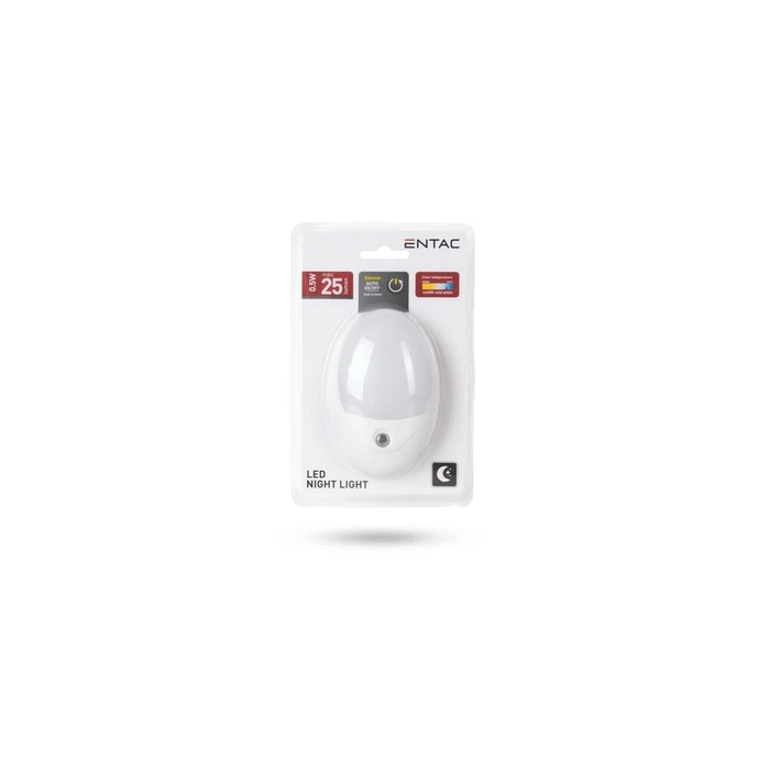 ENTAC Night Light 0.5W Oval Cool White with Dusk Sensor (ENL-O-0.5W-DS)