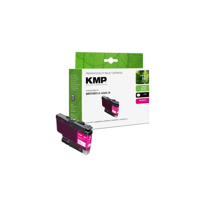 KMP Ανταλλακτική Πατρόνε για Brother LC426XLM - Magenta, 54 ml, 5.000 σελίδες (Ανακατασκευασμένη) - SKU 586385
