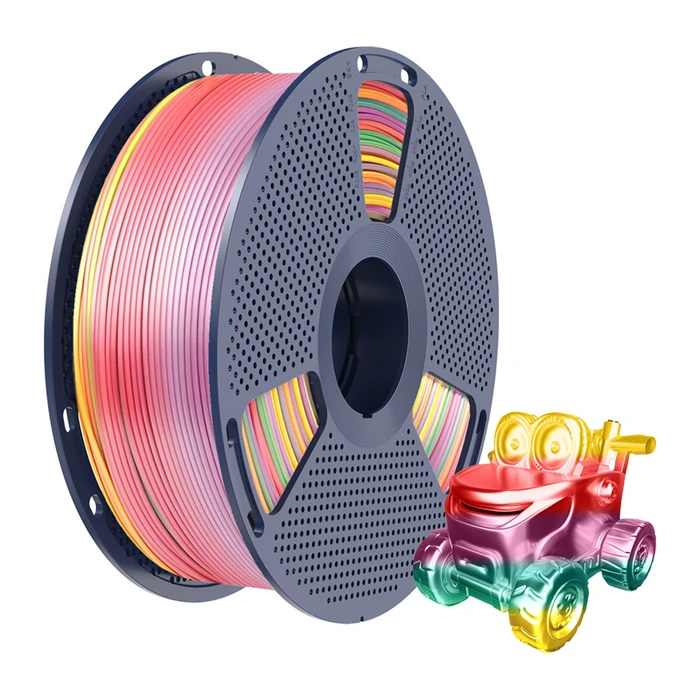 Sunlu PLA+ 1.75mm Πολύχρωμο νήμα 3D εκτυπωτή (Spool) - PLA+ Silk R 01