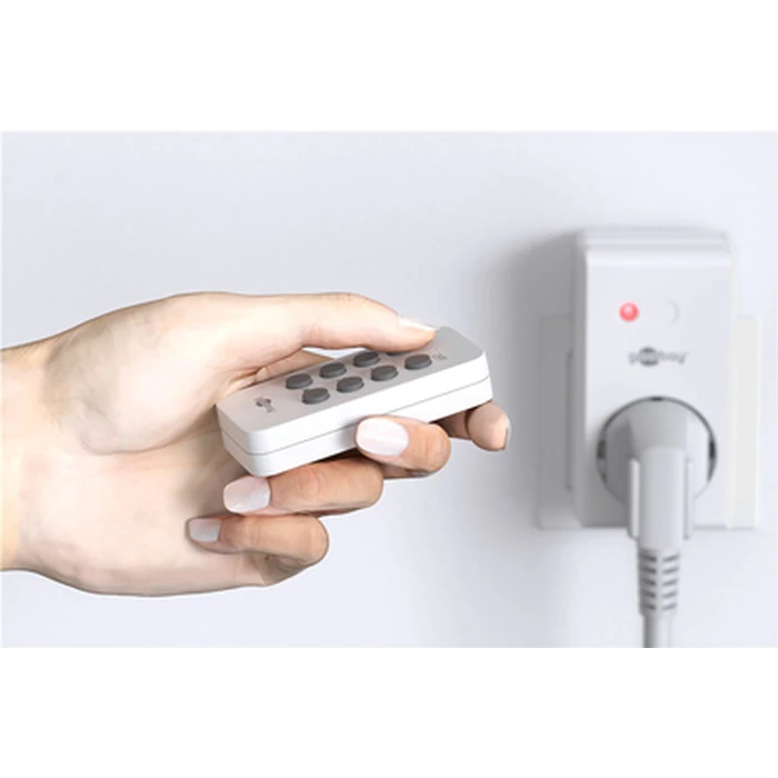 Τηλεχειριστήριο Goobay 58691, για αντάπτορα ρεύματος, λευκό