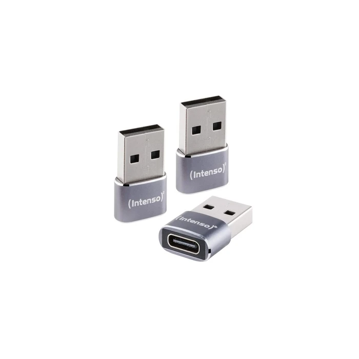 Intenso 3-pack USB αντάπτορας USB-C -> USB-A C480A αλουμίνιο (Anthracite)